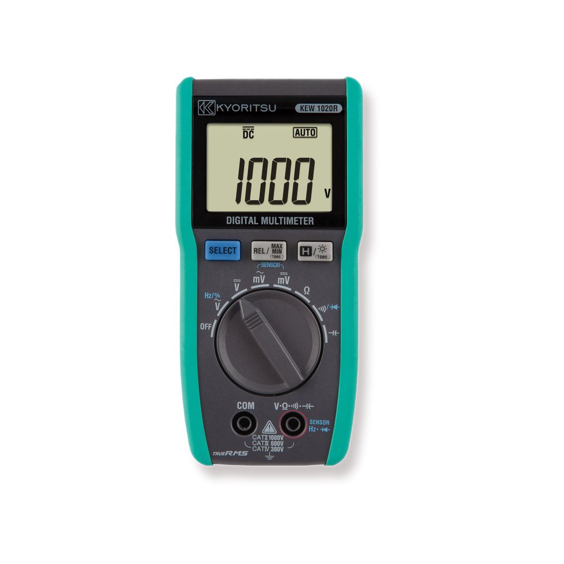 Kyoritsu 1020R Digitale TRMS Multimeter, 1000V AC/DC