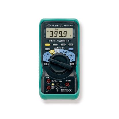 Kyoritsu 1009 digitale multimeter, 0-600VAC/DC, 10AAC/DC met meetsnoeren