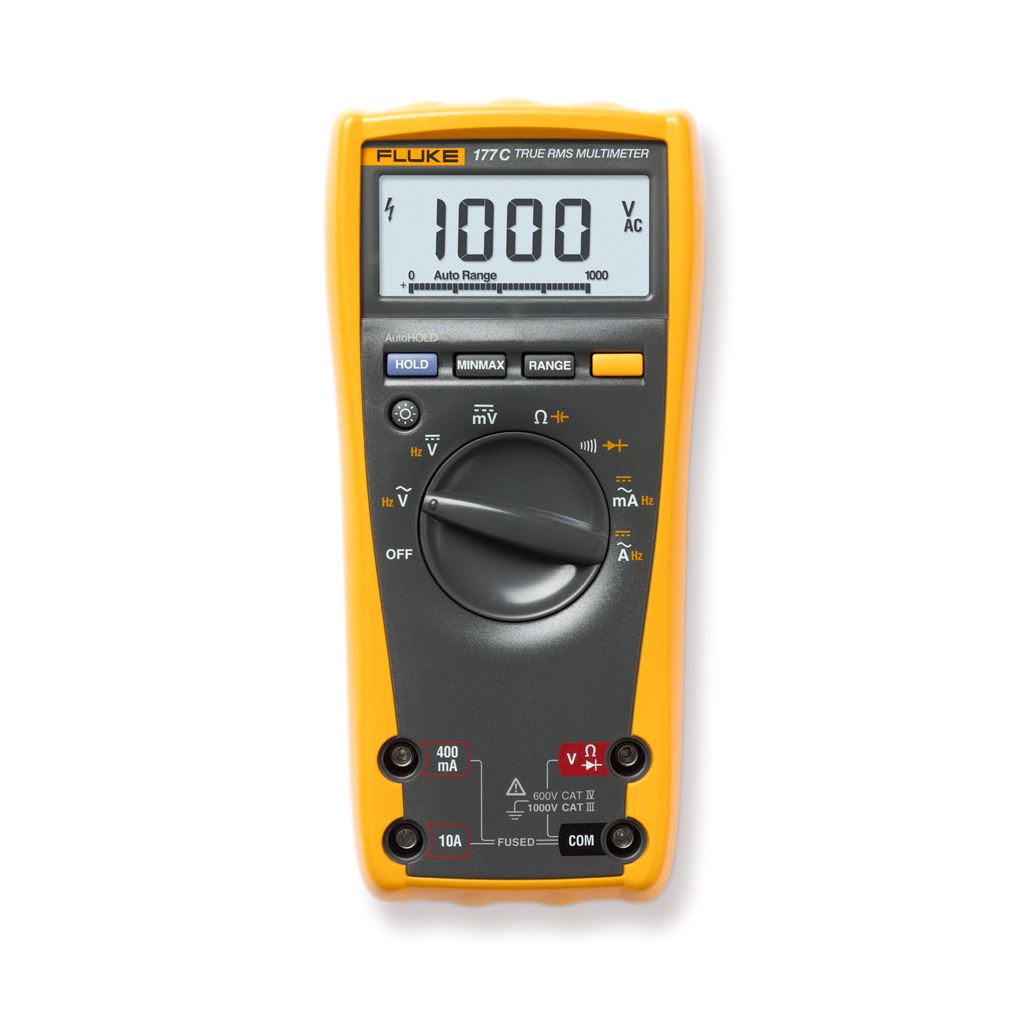 Fluke-177 EGFID True RMS multimeter met meetsnoeren