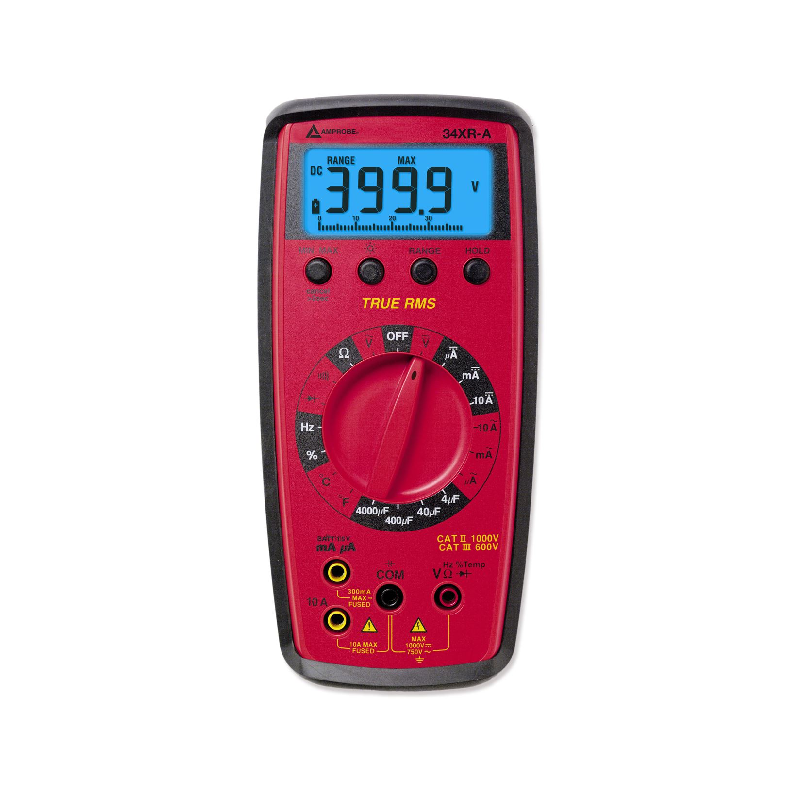 Beha-Amprobe 34XR-A TRMS multimeter  met meetsnoeren en ophangset