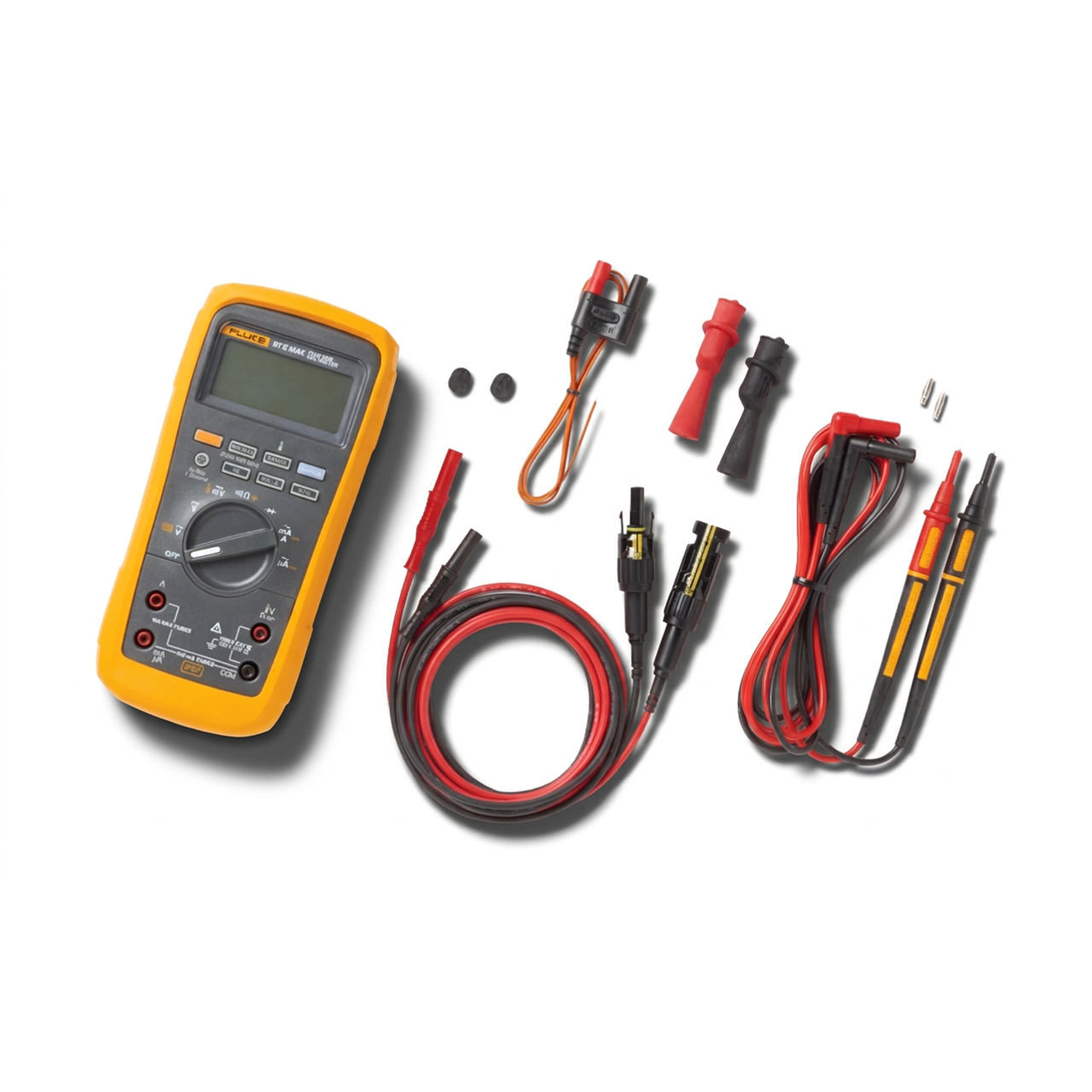 Fluke 87V MAX DMM en PVLEAD1 MC4 meetsnoerenbundel