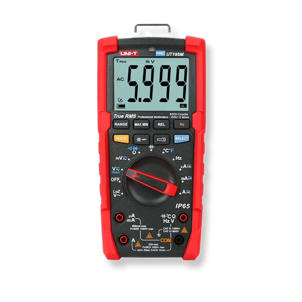 Uni-Trend UT195M Robuste IP65 True RMS multimeter met draaiveld meting